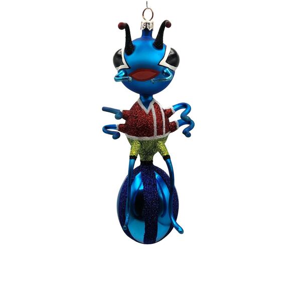 Slavic Treasures Gentlemen Ant Blue Halloween Christmas Ornament 98-111-C-FB - Picture 1 of 9